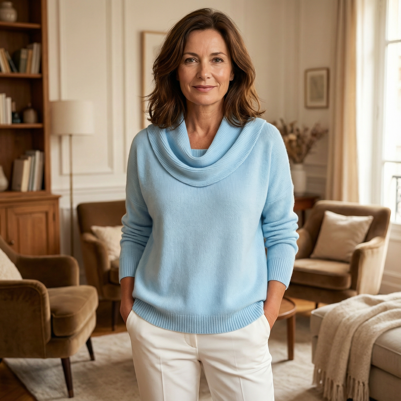 Madeleine™ Pull Col Châle Doux
