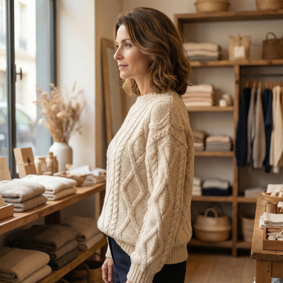 Adèle™ Pull Torsades Classique