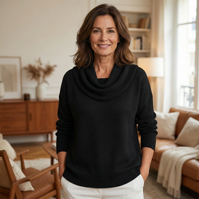 Madeleine™ Pull Col Châle Doux