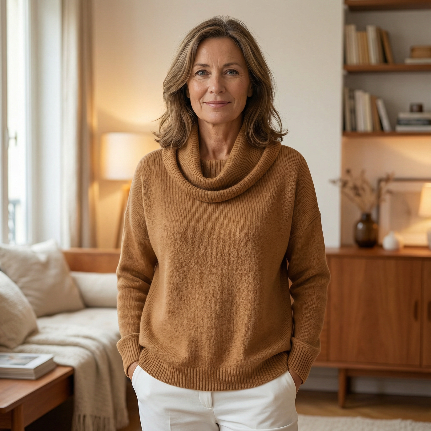 Madeleine™ Pull Col Châle Doux